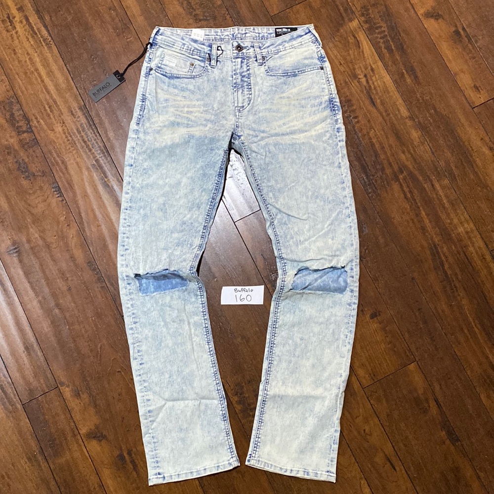 NWT Buffalo David Bitton Sample Six-X Slim Straight Stretch Denim Jeans #B160